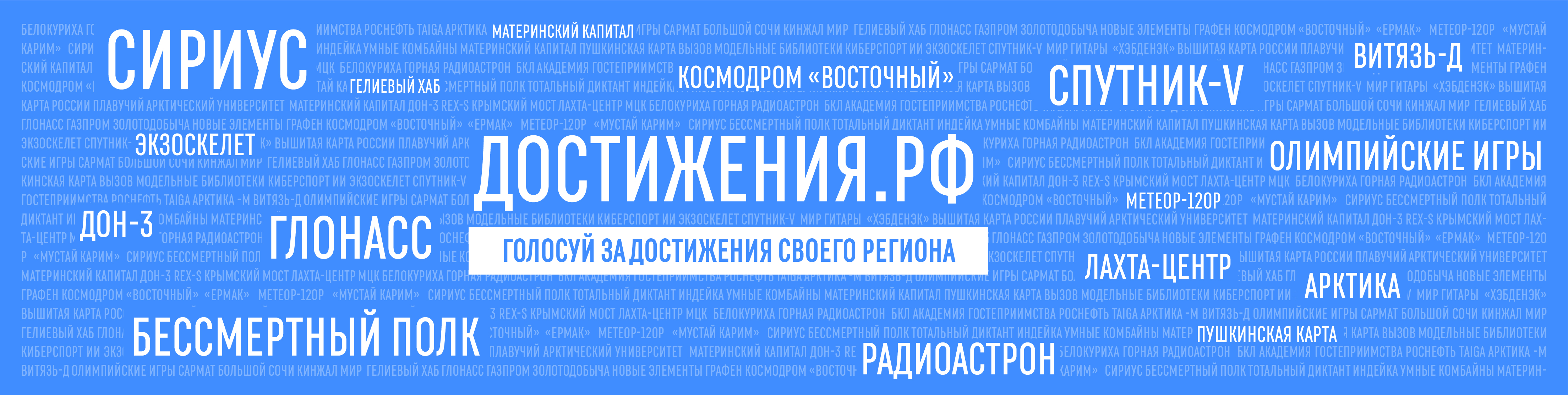 Онлайн-голосование за значимые достижения российских регионов.