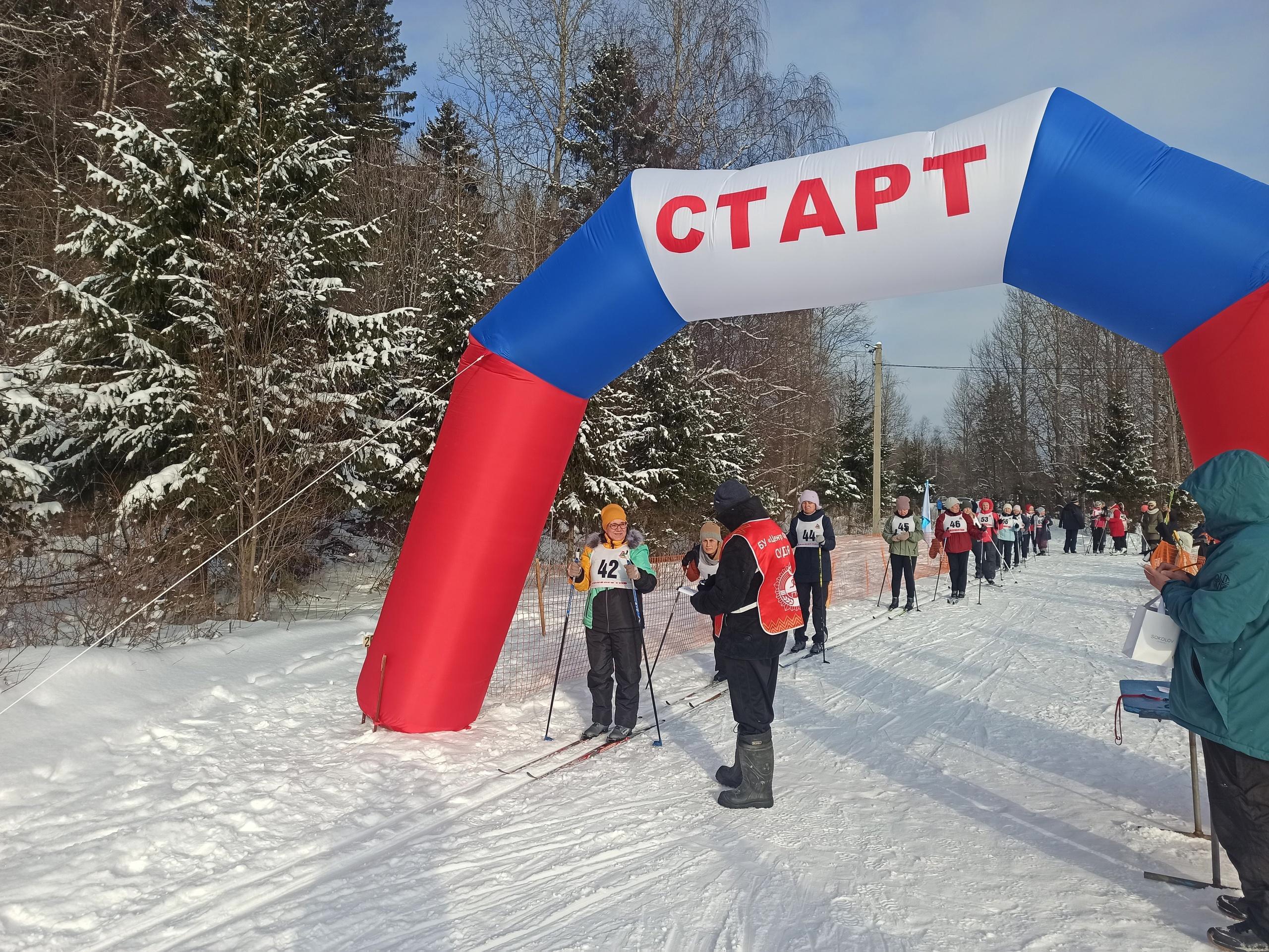 Соревнования по лыжным гонкам прошли сразу в рамках двух спартакиад Грязовецкого округа.