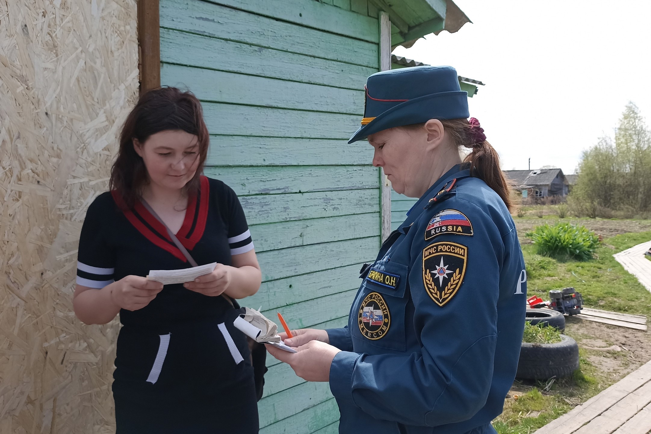 В Грязовецком округе продолжается усиленная работа с жителями по профилактике пожарной безопасности!.