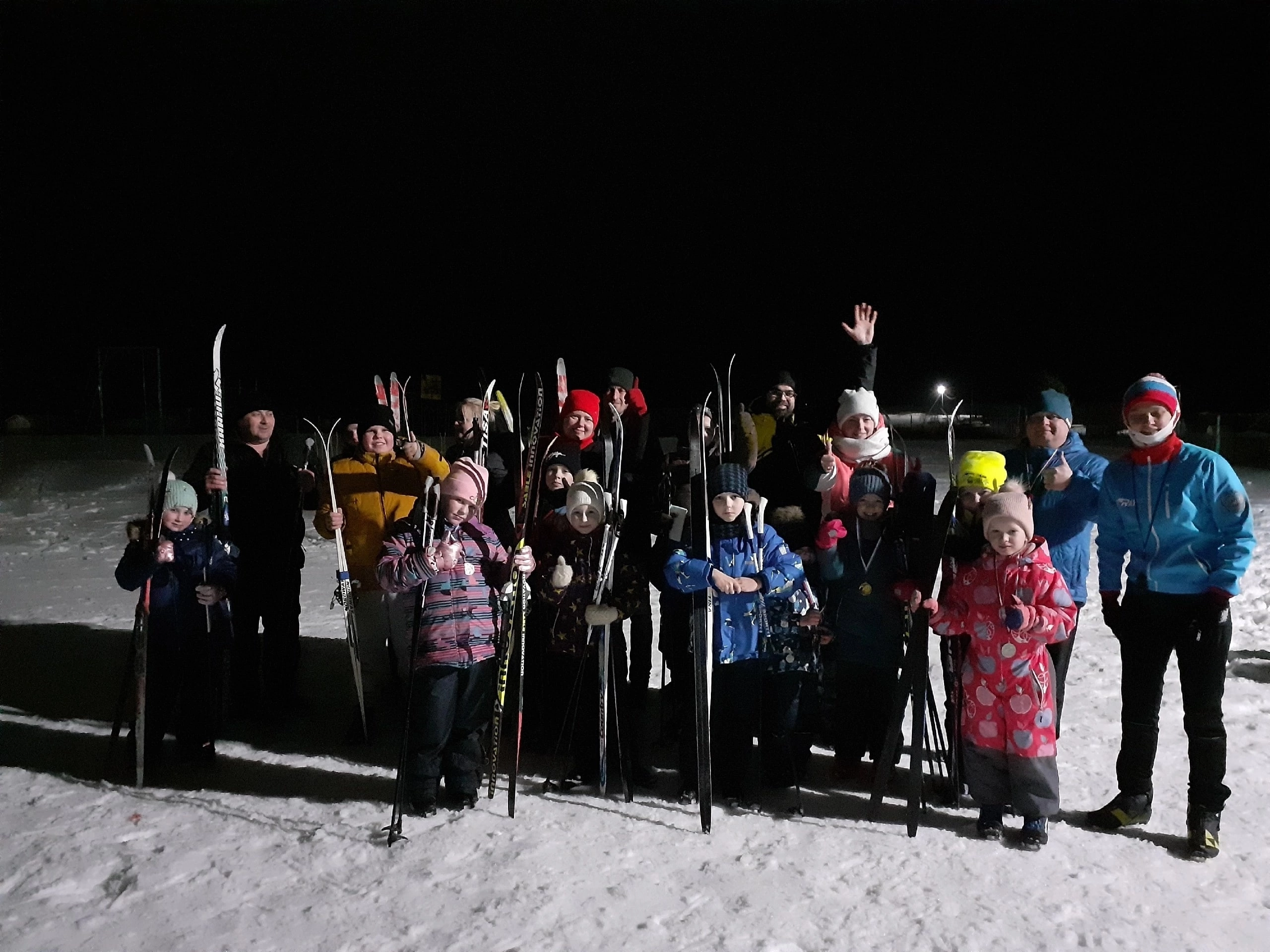 20 января в п.Слобода прошли семейные лыжные эстафеты.