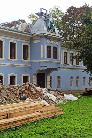 В Грязовецком музее продолжаются ремонтно-реставрационные работы.